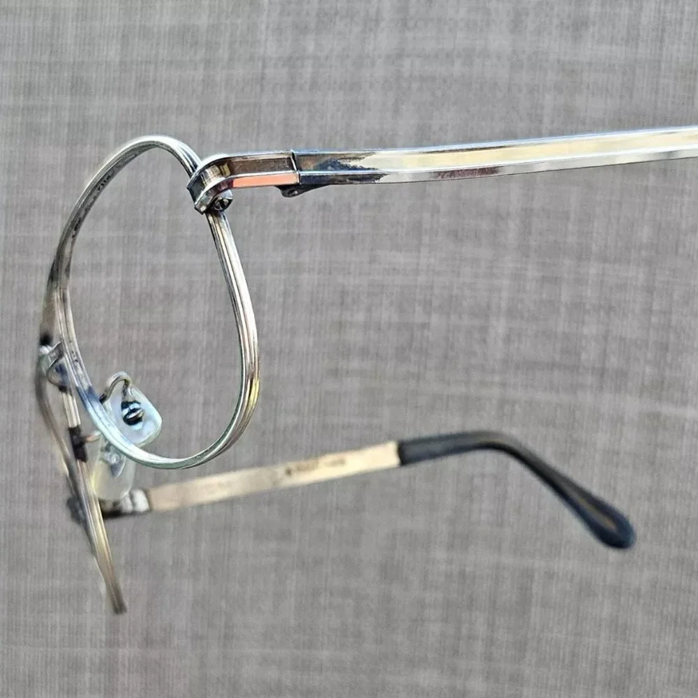 Universal Men Vintage Eyeglasses/Sunglasses Frame Gold Tone 10KRGP 5 1/2 - Picture 3 of 13